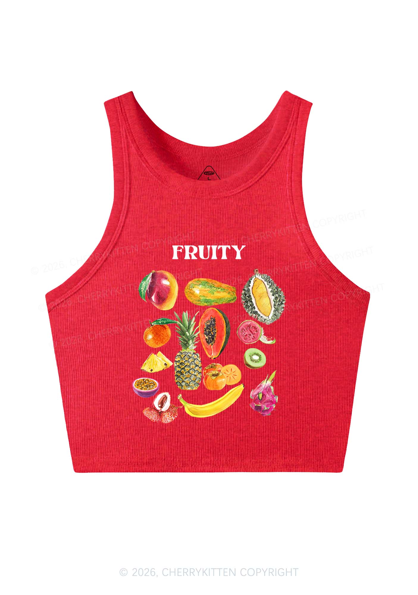 Fruity Y2K Crop Tank Top Cherrykitten