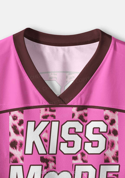 Kiss More Girls Leopard Butterfly Pride Y2K Crop Sport Jersey Shirts Cherrykitten