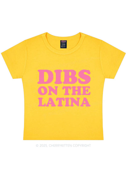 Dibs On The Latina Y2K Baby Tee Cherrykitten