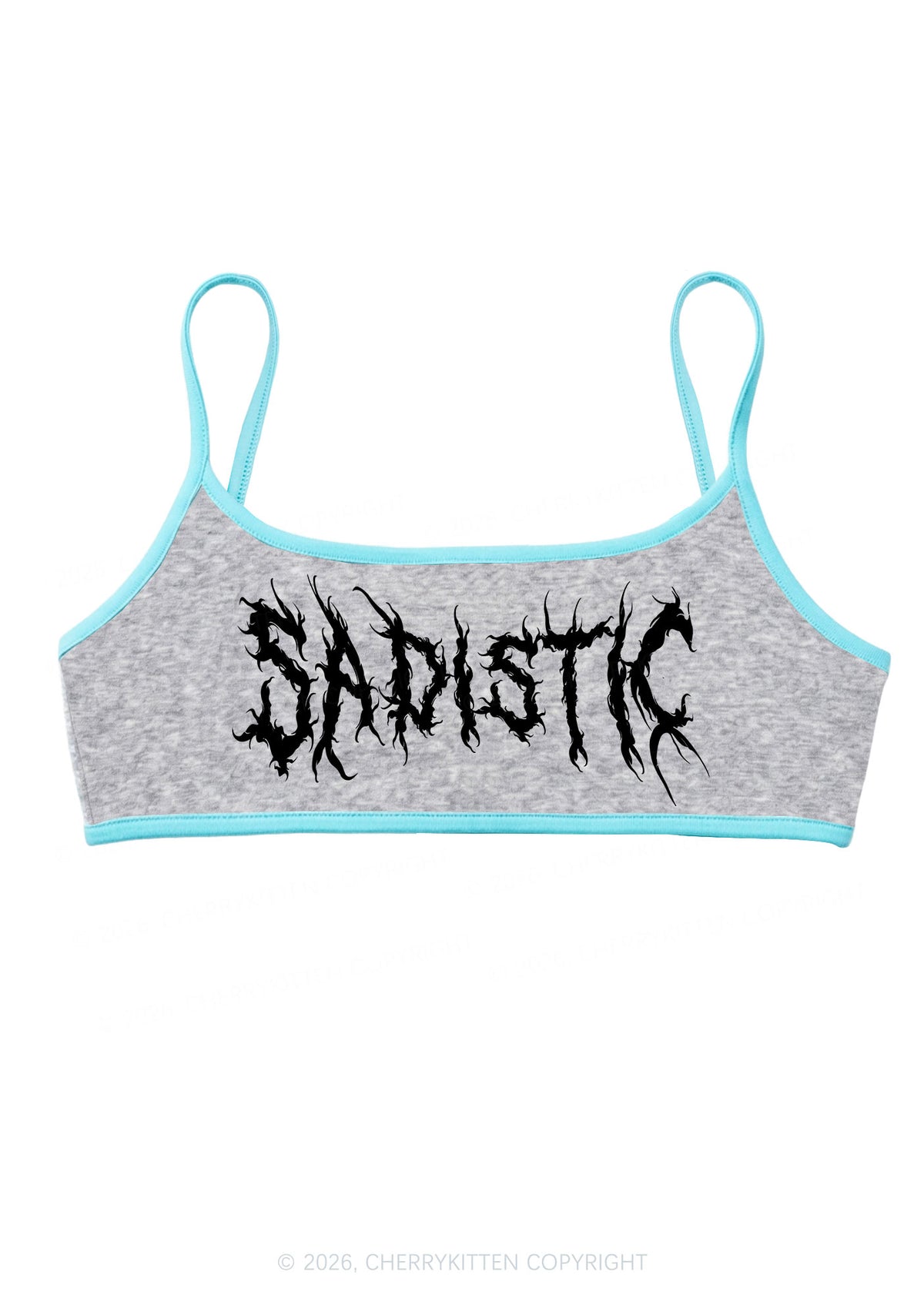 Sapistic Skull Y2K Super Crop Cami Cherrykitten