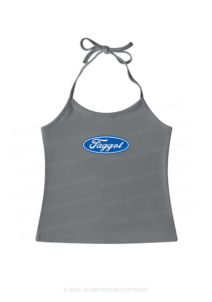 Faggot Pride Y2K Halter Neck Cami Cherrykitten