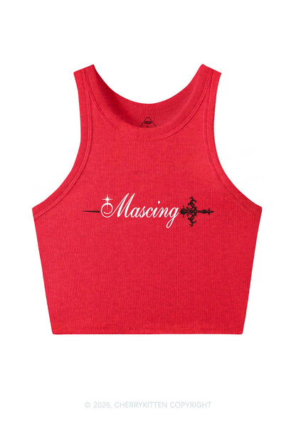 Mascing Sword Pride Y2K Crop Tank Top Cherrykitten