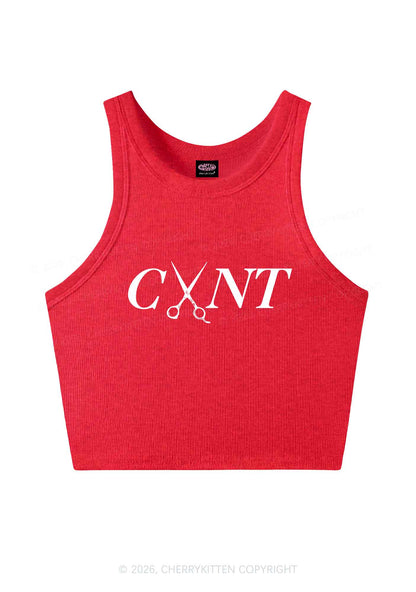 Pink Scissors Cxxt Pride Y2K Crop Tank Top Cherrykitten