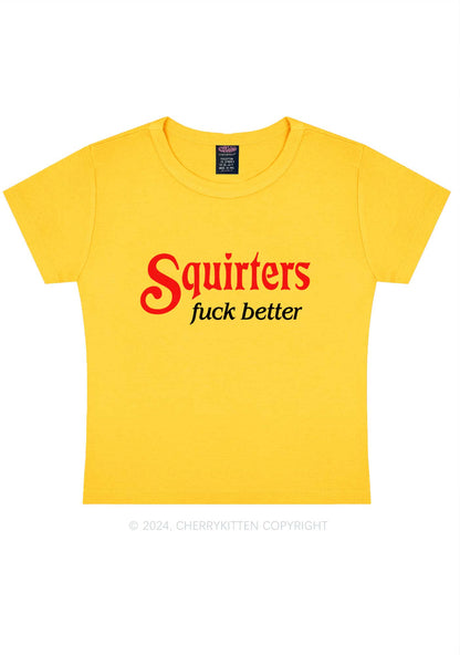 Squirters Fxxk Better Y2K Baby Tee Cherrykitten