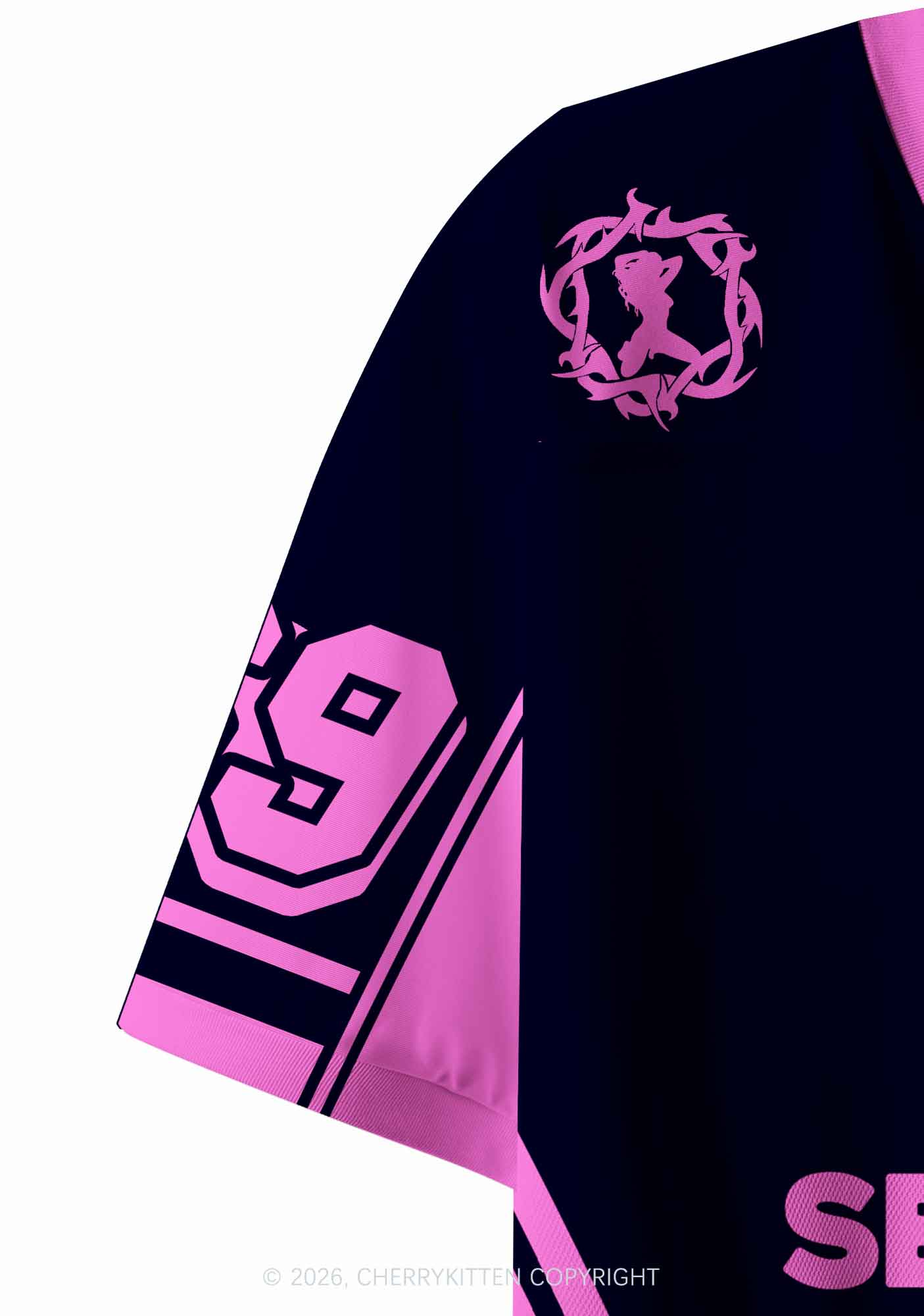 I Have Been Funny Y2K Crop Sport Jersey Shirts Cherrykitten