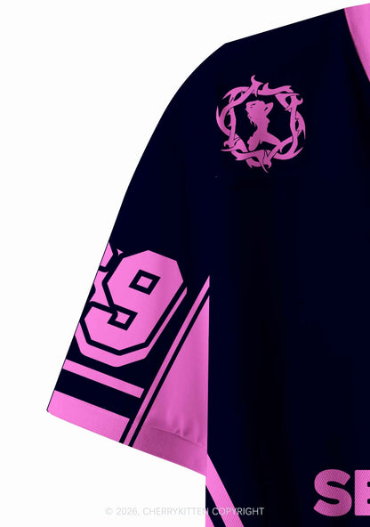 I Have Been Funny Y2K Crop Sport Jersey Shirts Cherrykitten