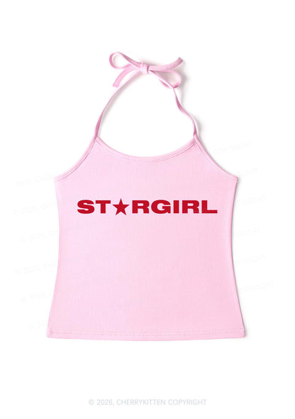 Red Stargirl Y2K Halter Neck Cami Cherrykitten