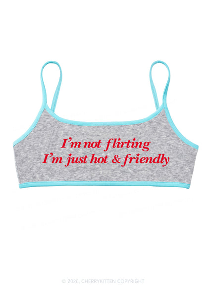 Just Hot And Friendly Y2K Super Crop Cami Cherrykitten