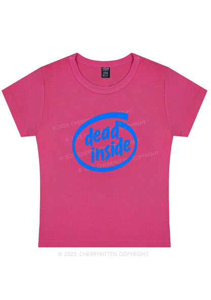 Curvy Dead Inside Y2K Baby Tee Cherrykitten