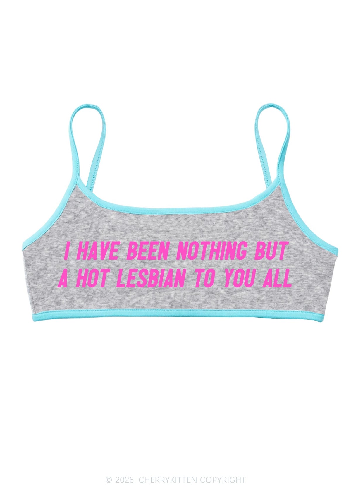 I Have Been A Hot Lesbian Pride Y2K Super Crop Cami Cherrykitten