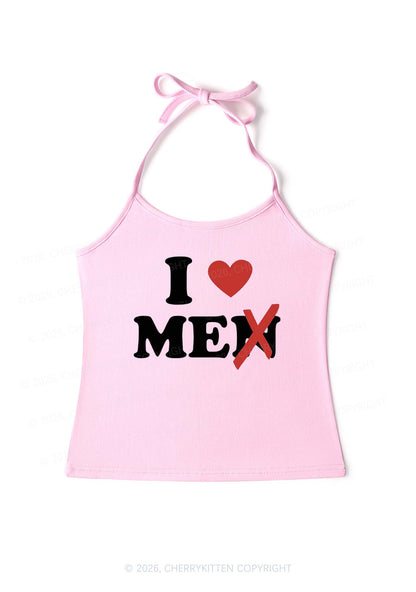 Love Me Not Men Y2K Halter Neck Cami Cherrykitten