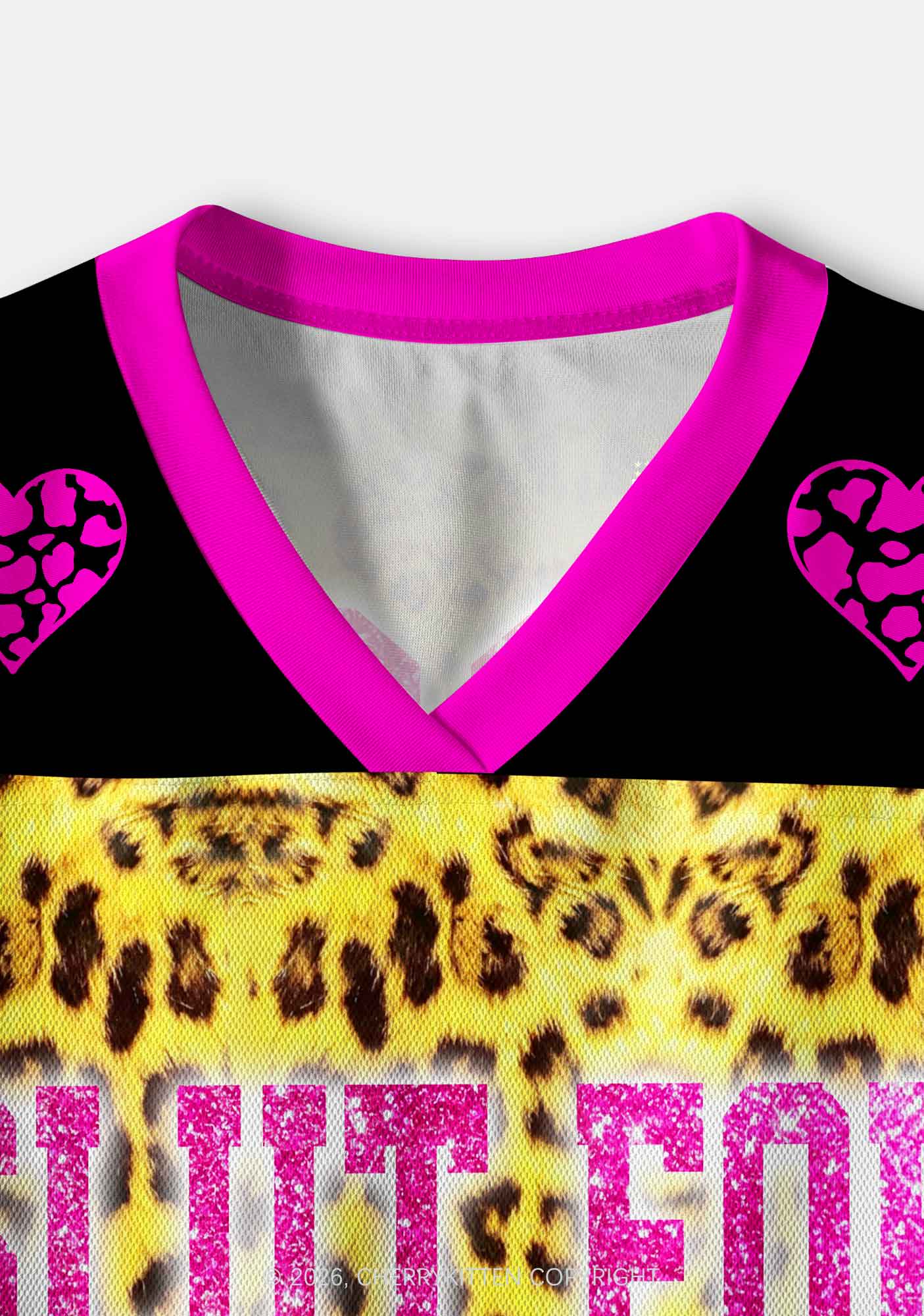 Slxt For Daddy Dom Leopard Y2K Crop Sport Jersey Shirts Cherrykitten