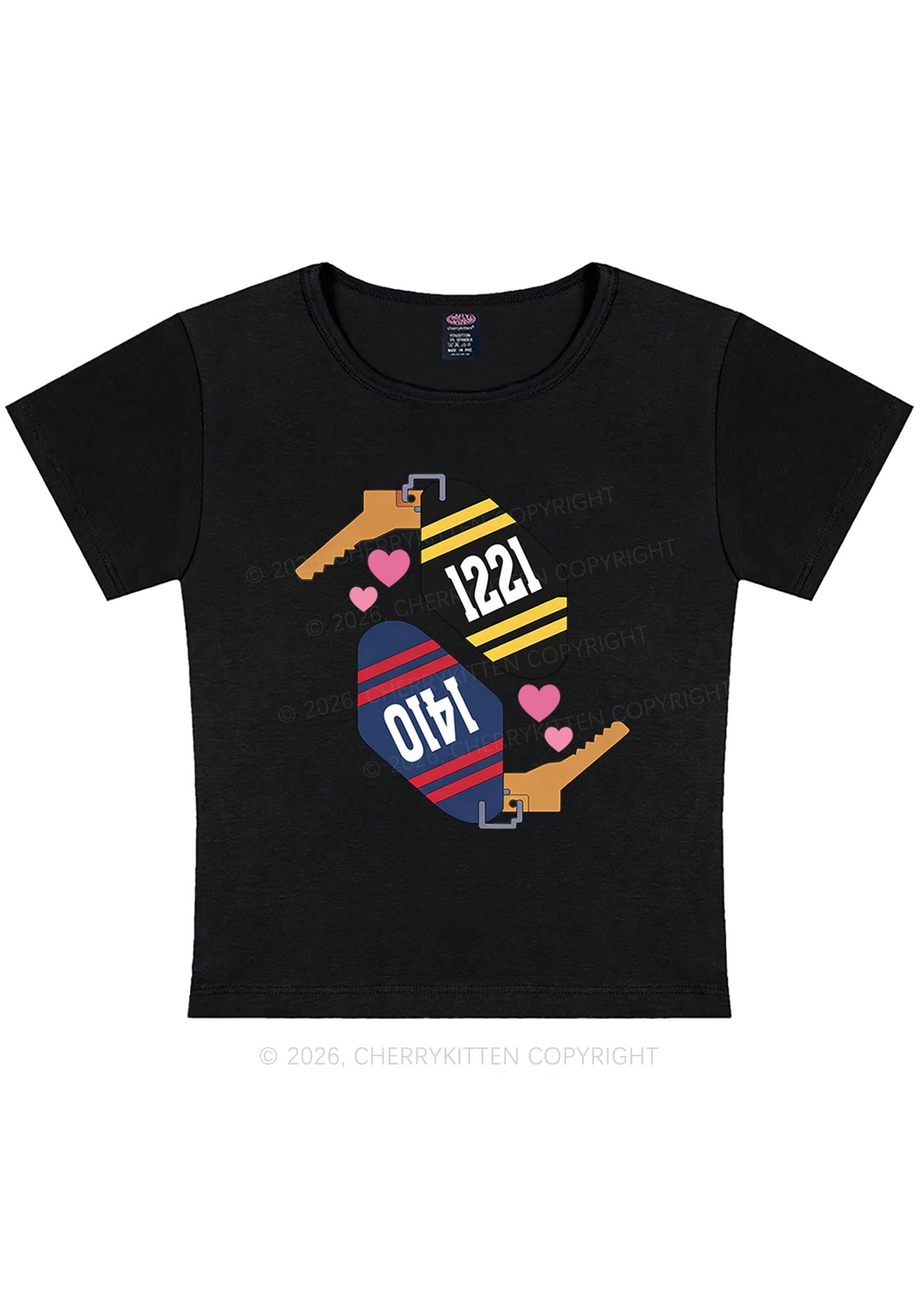 Retro Key Tag HR Y2K Baby Tee Cherrykitten