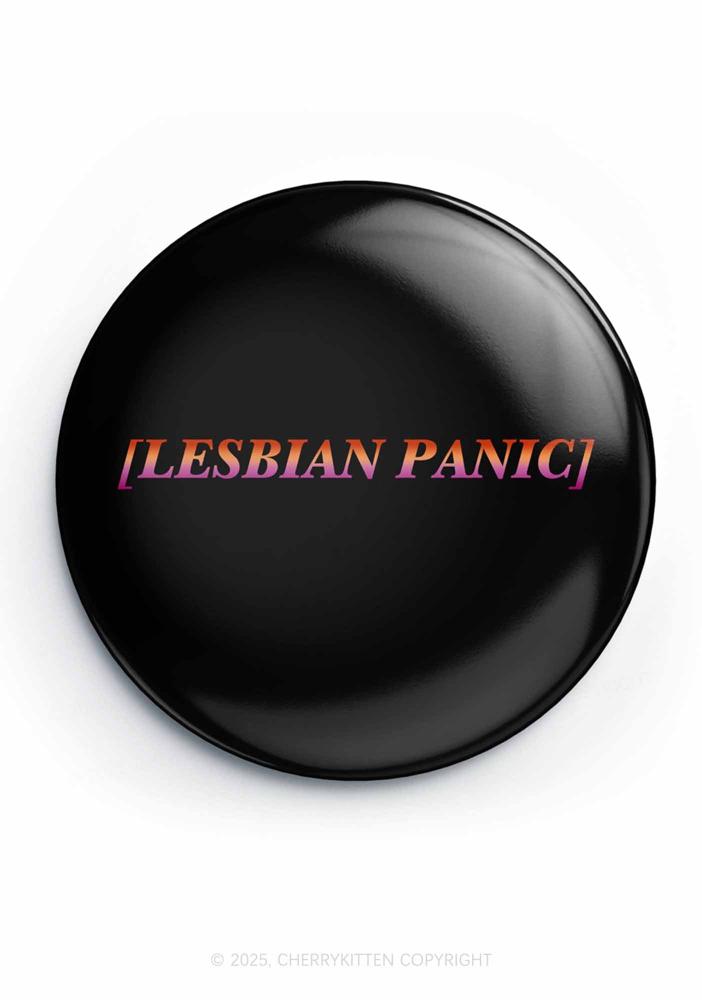 Lesbian Panic Pride 1Pc Y2K Pin Badge Cherrykitten