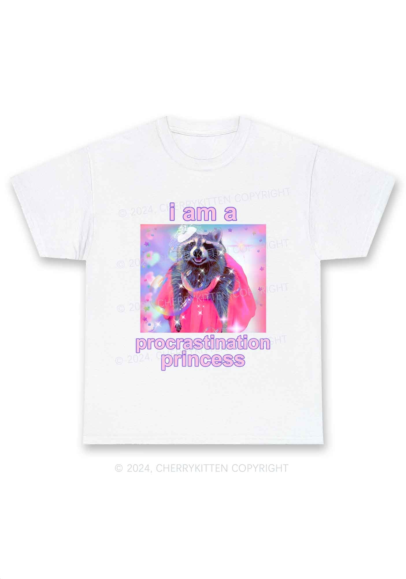 Procrastination Princess Y2K Chunky Shirt Cherrykitten