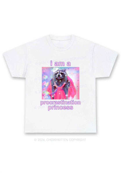 Procrastination Princess Y2K Chunky Shirt Cherrykitten
