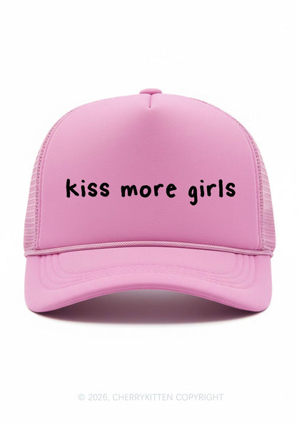 Kiss More Girls Pride Y2K Trucker Hat Cherrykitten