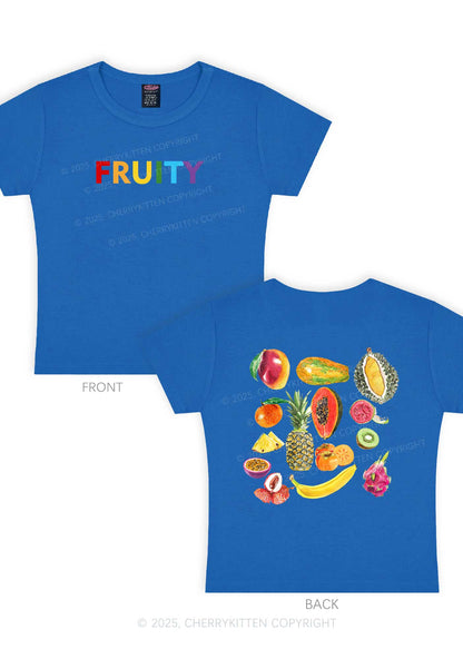 Fruity Two Sides Pride Y2K Baby Tee Cherrykitten