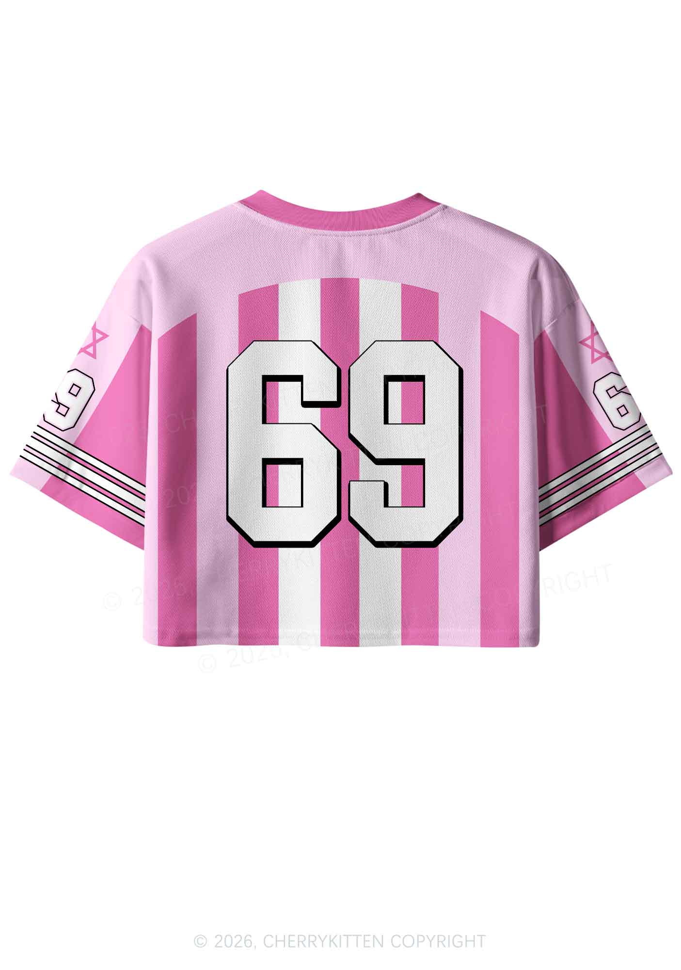 Lesbian Nails Lips Pride Y2K Crop Sport Jersey Shirts Cherrykitten
