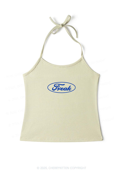 Oval Freak Y2K Halter Neck Cami Cherrykitten