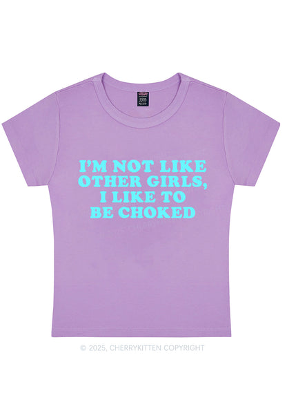 I Like To Be Choked Y2K Baby Tee Cherrykitten