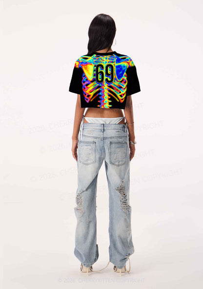 I Prefer The DJ Y2K Crop Sport Jersey Shirts Cherrykitten