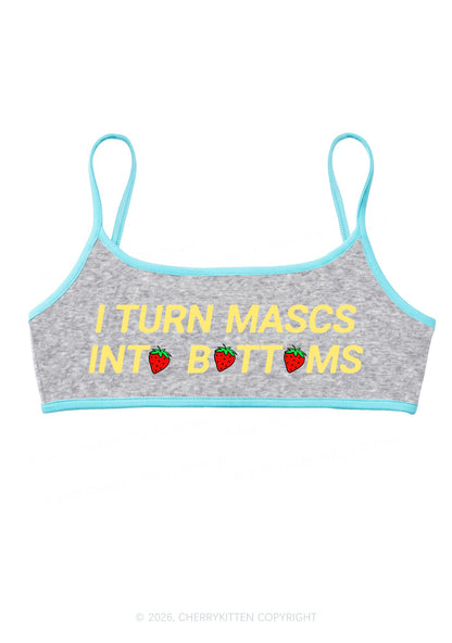 Turn Mascs Into Bottoms Pride Y2K Super Crop Cami Cherrykitten