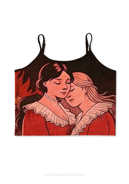 Lover Girls Pride Y2K Print Cami Crop Top Cherrykitten