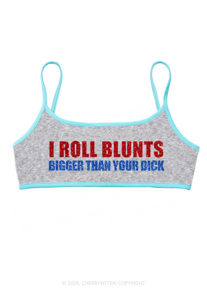 Glitter I Roll Blunts Y2K Super Crop Cami Cherrykitten
