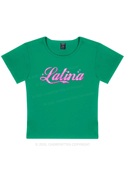 Pink Latina Y2K Baby Tee Cherrykitten