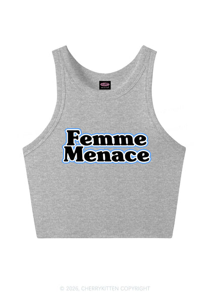 Femme Menace Pride Y2K Crop Tank Top Cherrykitten