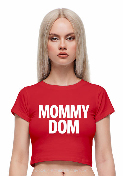 Mommy Dom Y2K Baby Tee Cherrykitten