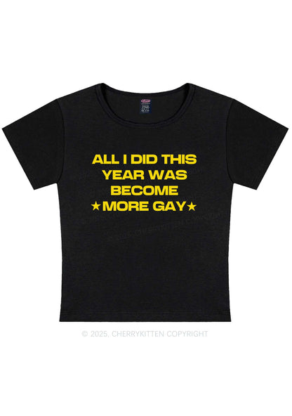 Become More Gay Pride Y2K Baby Tee Cherrykitten