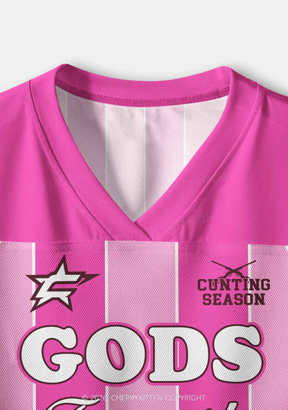 Hot Pink Gods Favorite Lesbian Pride Y2K Crop Sport Jersey Shirts Cherrykitten