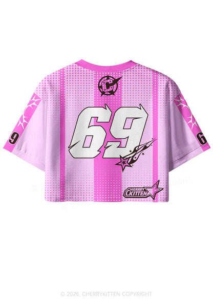 I Do It For The Girls Pride Y2K Crop Sport Jersey Shirts Cherrykitten