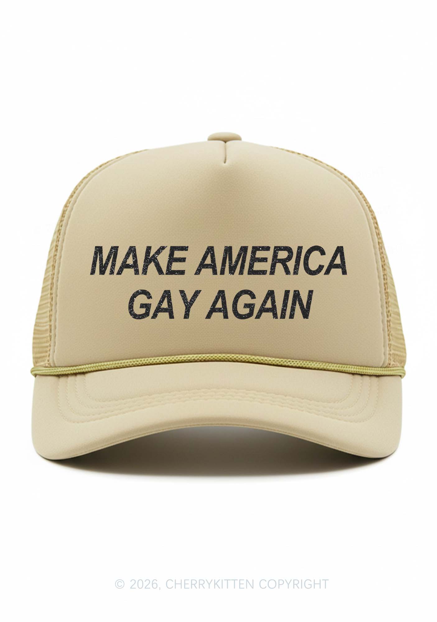 Make America Gay Again Pride Y2K Trucker Hat Cherrykitten