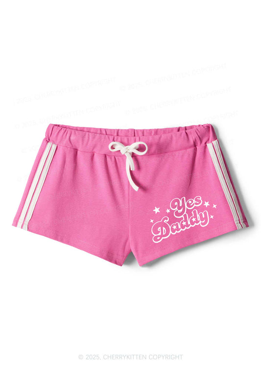 Yes Daddy Star Y2K Drawstring Mini Shorts Cherrykitten