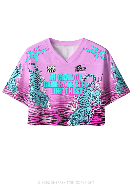 Ai Cannot Generate Txts Y2K Crop Sport Jersey Shirts Cherrykitten