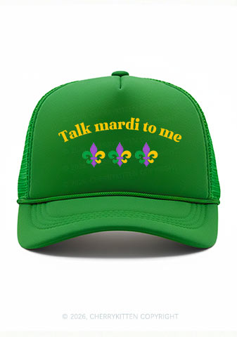 Talk Mardi To Me Y2K Trucker Hat Cherrykitten