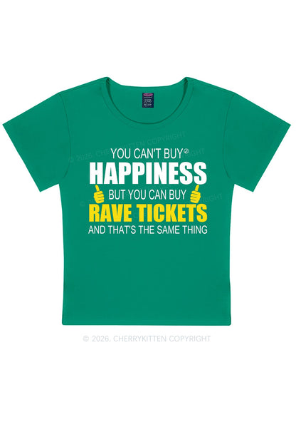 Happiness Rave Tickets Y2K Baby Tee Cherrykitten