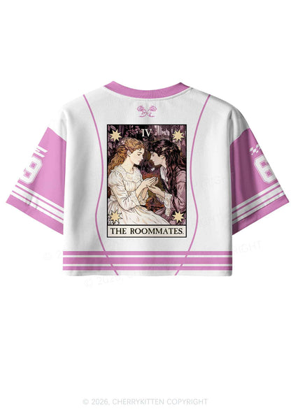 The Roommates Pride Y2K Crop Sport Jersey Shirts Cherrykitten