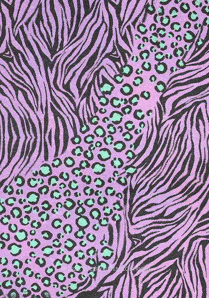 Lavender Zebra Y2K Mesh Slip Dress Cherrykitten