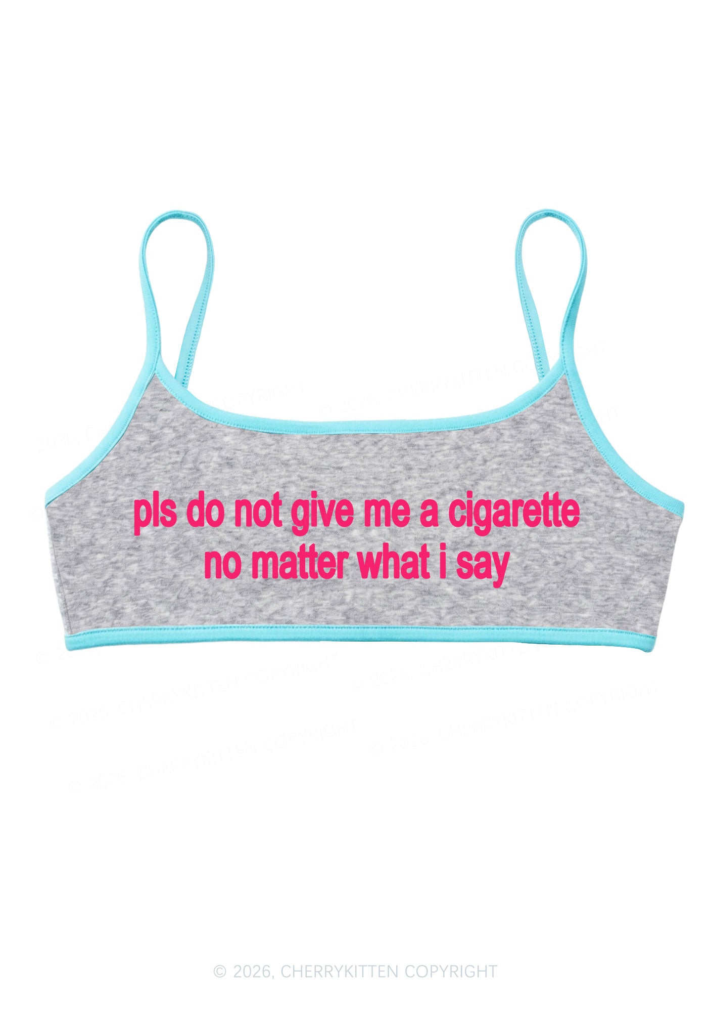 Dont Give Me Cigarette Y2K Super Crop Cami Cherrykitten