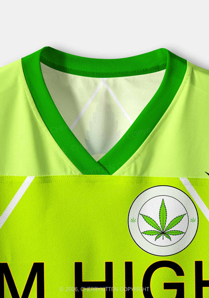 Im High Y2K Crop Sport Jersey Shirts Cherrykitten