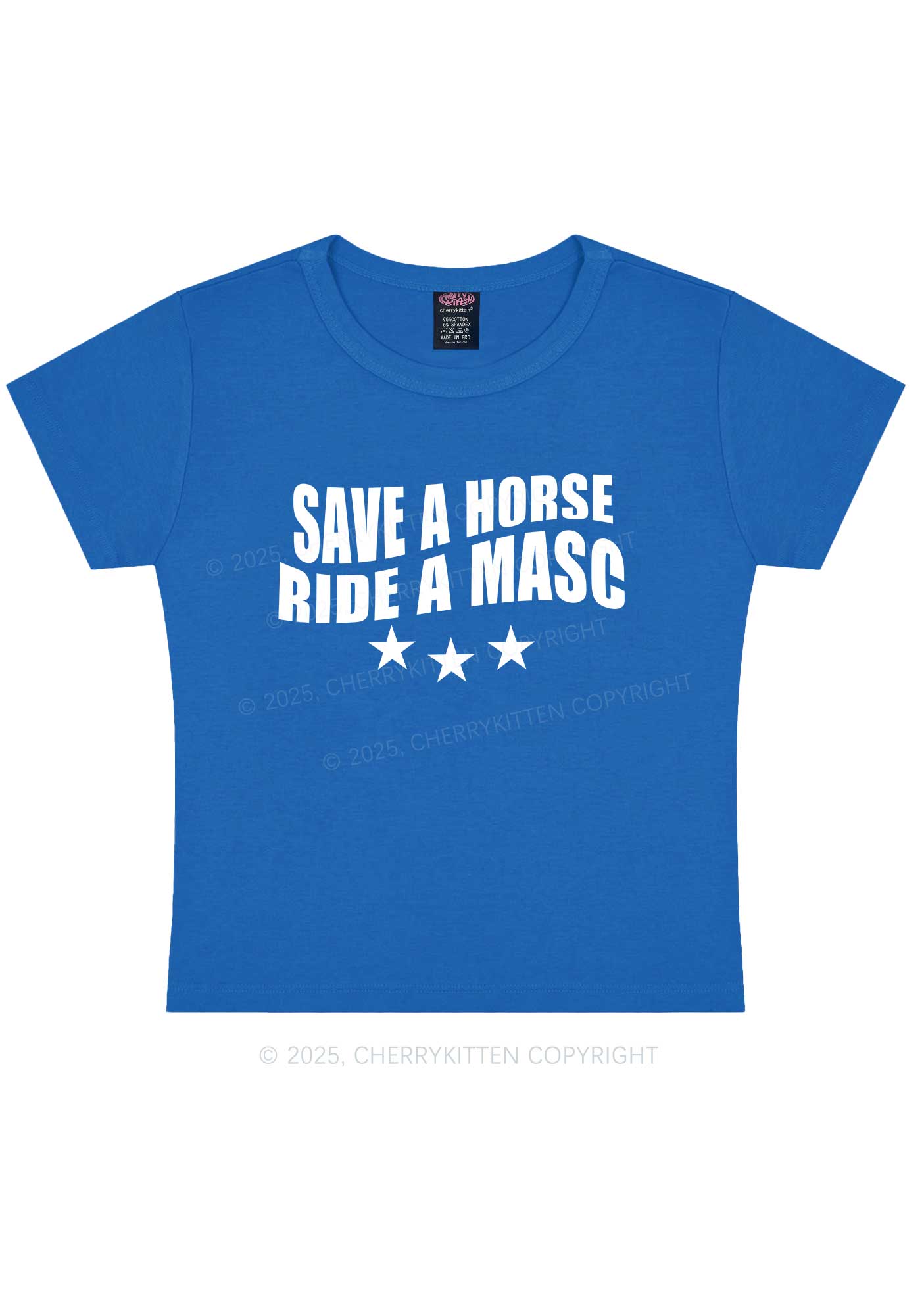 Ride A Masc Pride Y2K Baby Tee Cherrykitten