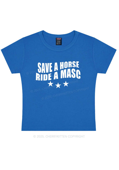Ride A Masc Pride Y2K Baby Tee Cherrykitten