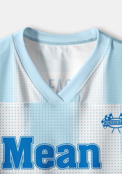 Blue Mean Faggot Pride Y2K Crop Sport Jersey Shirts Cherrykitten