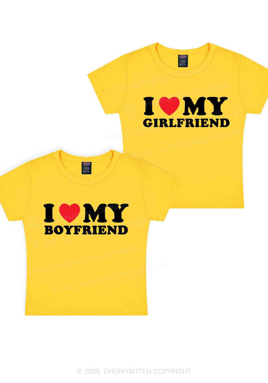 I Love GF BF Y2K Valentine's Day Baby Tee Cherrykitten