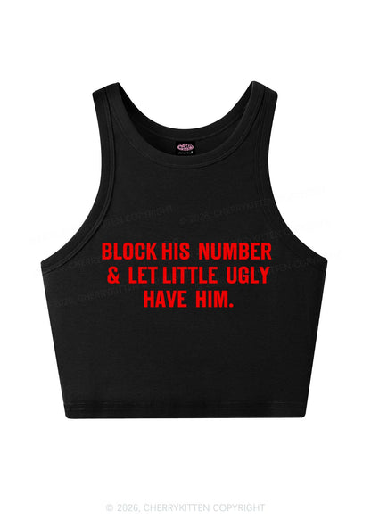 Let Little Ugly Have Him Y2K Crop Tank Top Cherrykitten