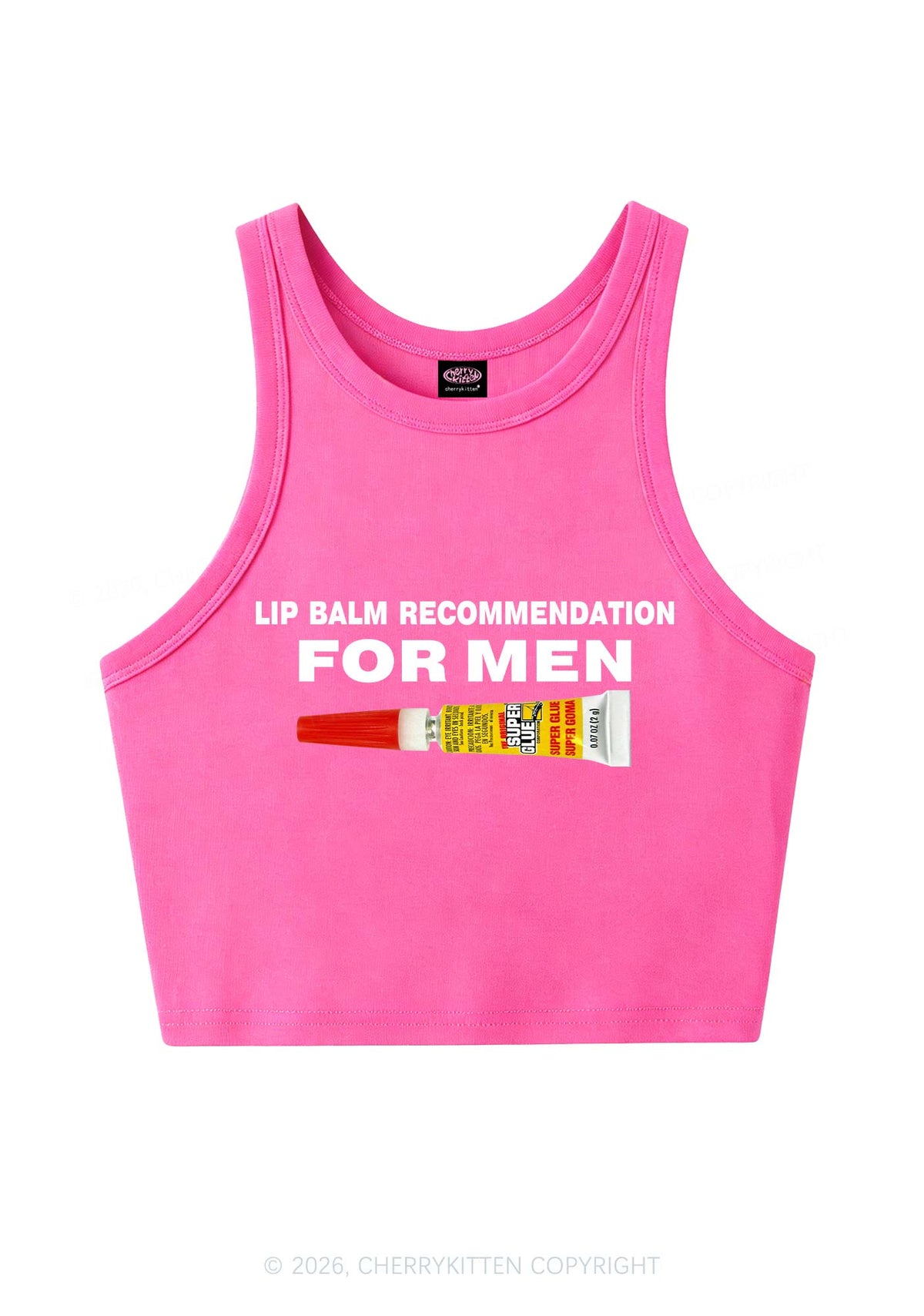 Lip Balm Recommendation For Men Y2K Crop Tank Top Cherrykitten